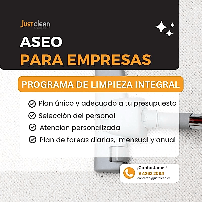 Programa de limpieza integral para empresas en Santiago - Espacios de trabajo productivos